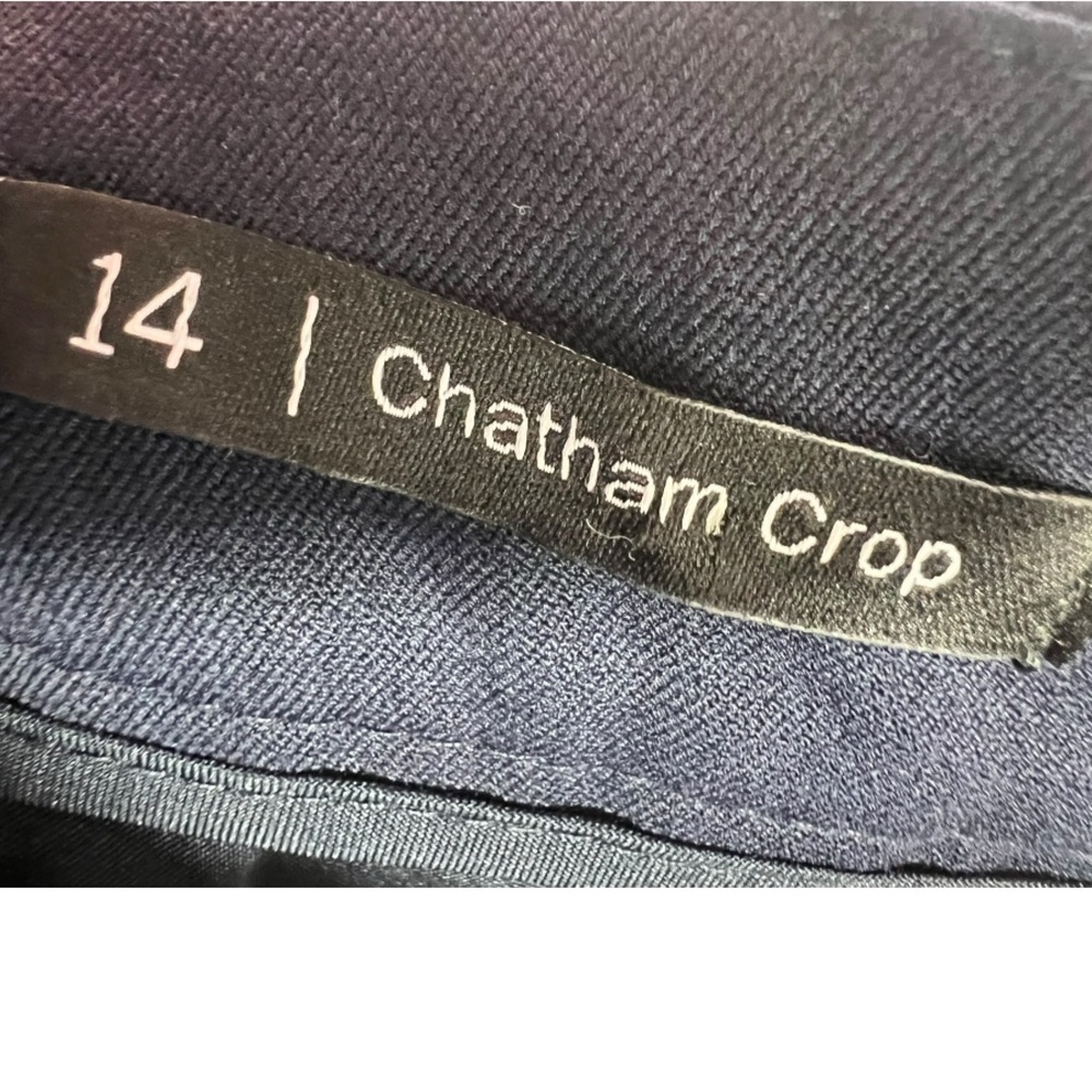 NWT Talbots Chatham Crop Pants Navy 14 - Picture 3 of 13